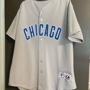 Majestic Gray Baseball Jersey